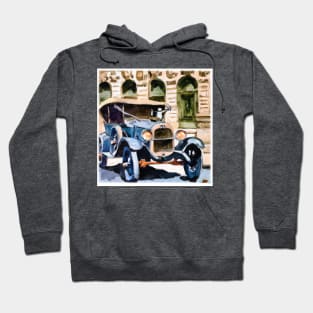 Vintage Jalopy Watercolor Hoodie